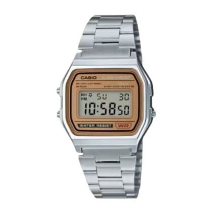 Casio General A158WEA-9DF Classical Design Stainless Steel Unisex Watch 